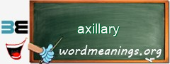 WordMeaning blackboard for axillary